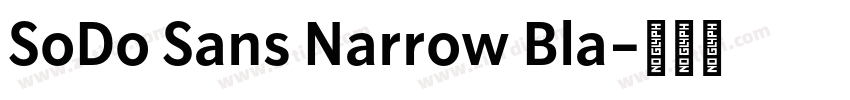 SoDo Sans Narrow Bla字体转换